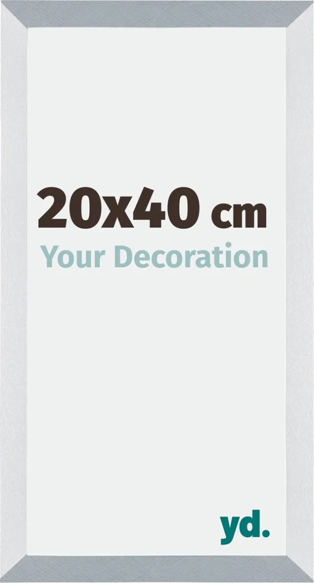 yd. Your Decoration - Fotolijst 20x40 cm - MDF - Aluminium Geborsteld - Mura