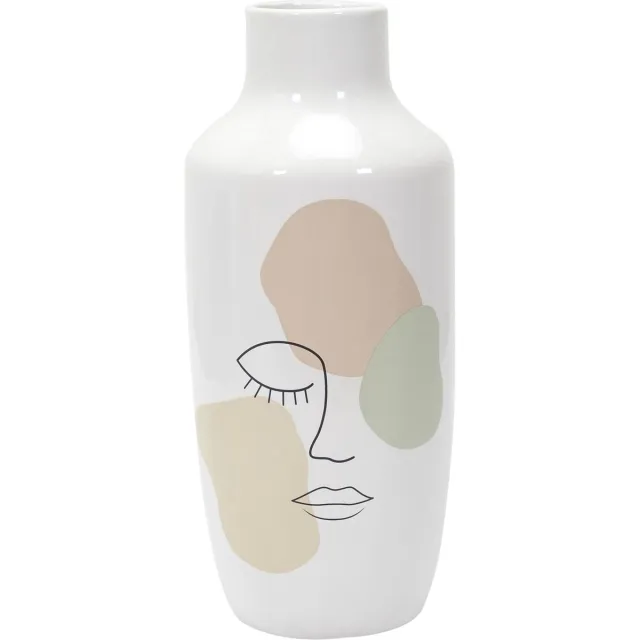 Home Deco Keramische vaas - Hoogte 29cm Wit