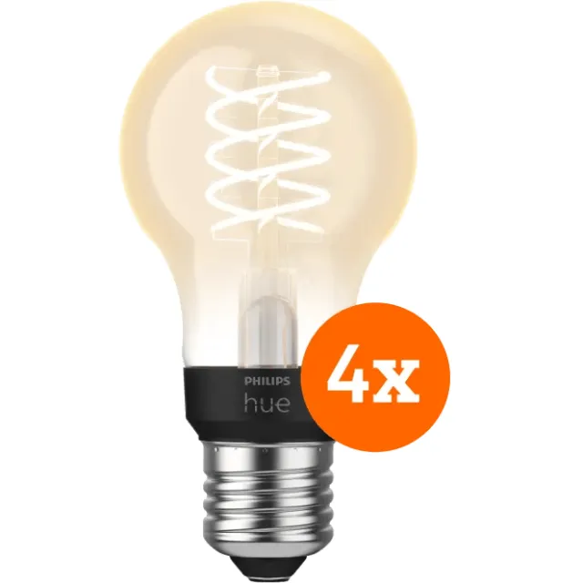 Philips Hue Filamentlamp White Standaard E27 - 2023 - 4-pack