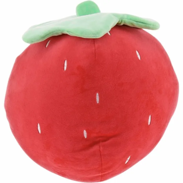 Unique Living kussen Tropic Icons strawberry rood 30 cm