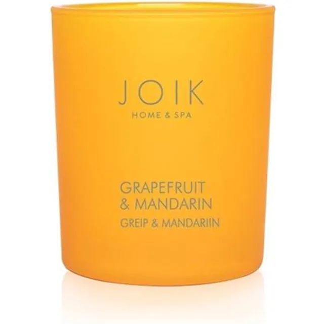 JOIK Geurkaars Grapefruit & Mandarin 150 Gram Glas Oranje