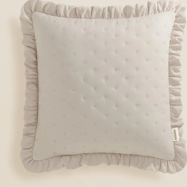 Duraxl Sierkussenovertrek - Molly - Zandbeige - 45 x 45 cm