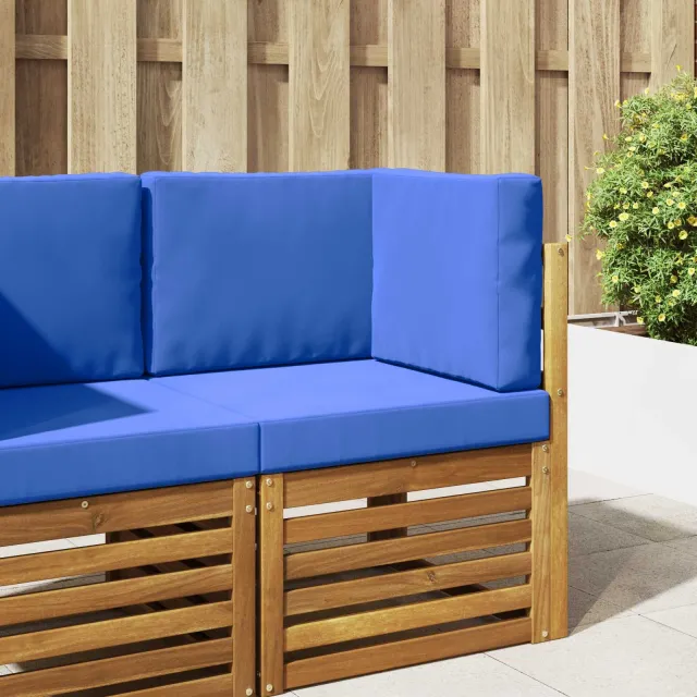 vidaXL Buiten bankkussen Polyester Koninklijk Blauw 60 x 60 cm
