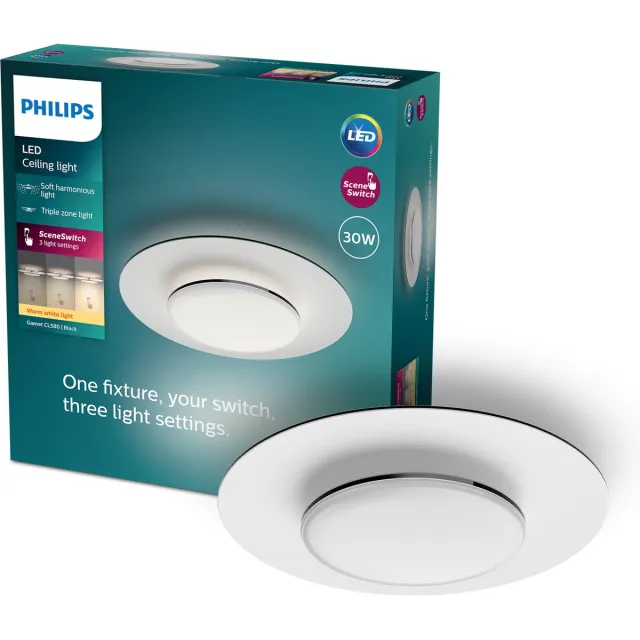 Philips Garnet ceiling lamp Wit 27K 30W