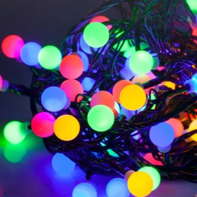 ABC-Led LED kerstverlichting - Gekleurde bolletjes - 100 stuks - 10 meter - koppelbaar