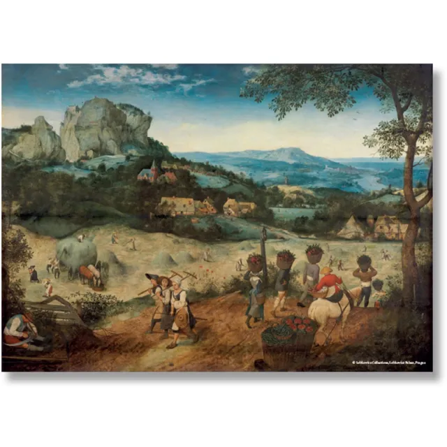 Lanzfeld (museumwebshop.com) Lanzfeld Bruegel - Poster Schilderij 50x70 cm - De Hooioogst - Pieter Bruegel de Oude - Koker Pieter Bruegel - De Hooioogs