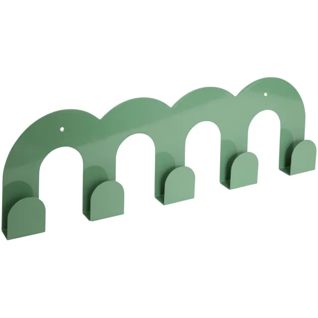 Atmosphera Kapstok Callista - 5 haken - 50x16cm - Groen