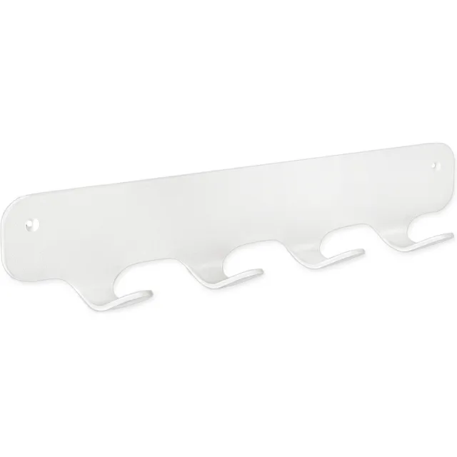 Gorillz Rounded Four Wandkapstok – 4‑Haken Wandmontage – Witte Stalen Kapstok – Industrieel Design