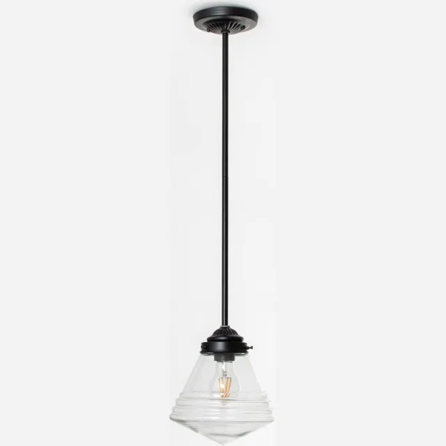 Coloured by Art Hanglamp Luxe School Small Helder Moonlight - Art Deco Trade Zwart