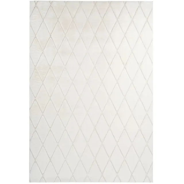 Dutch XXL Scandinavisch Vloerkleed | Tapijt | Vivica | Ruiten | Wit/Crème | 160x230 cm Wit / Crème