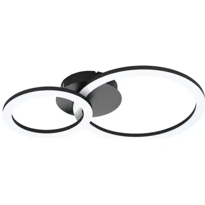 Eglo Plafondlamp Parrapos-z Zwart 15w