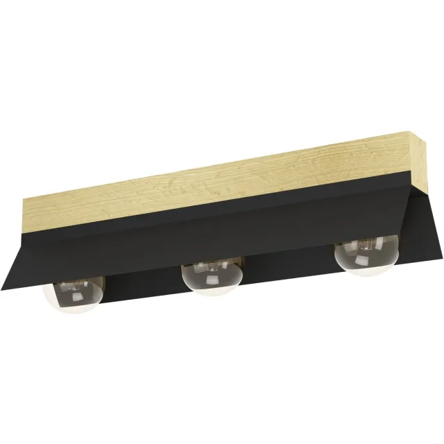 Eglo Tarrafo Plafondlamp - E27 - 64 cm - Zwart|Bruin
