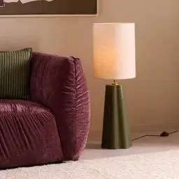 NOUS Living vloerlamp Lasse (Ø30x90,5 cm) Olijfgroen