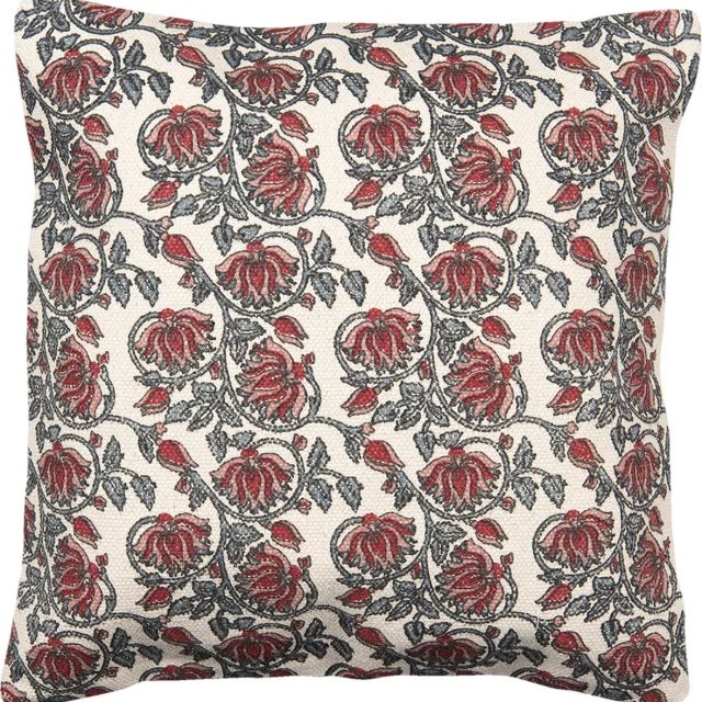 Clayre & Eef Kussenhoes 50x50 cm Rood Katoen
