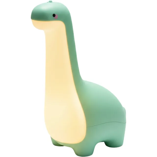 Benson Nachtlamp dinosaurus dimbaar oplaadbaar groen - 12,5x 7,8x 18 cm - 3 W - ABS + PS +