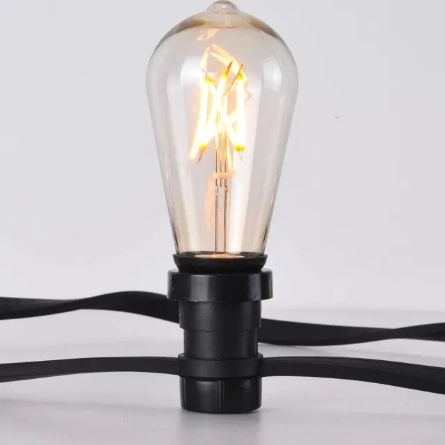 LumenXL Prikkabel set met 3,5W filament lampen Ø60: optie dimbaar