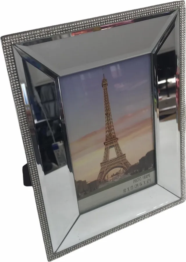 New Dutch® Fotolijst met Spiegelframe 10 x 15 cm Zilver