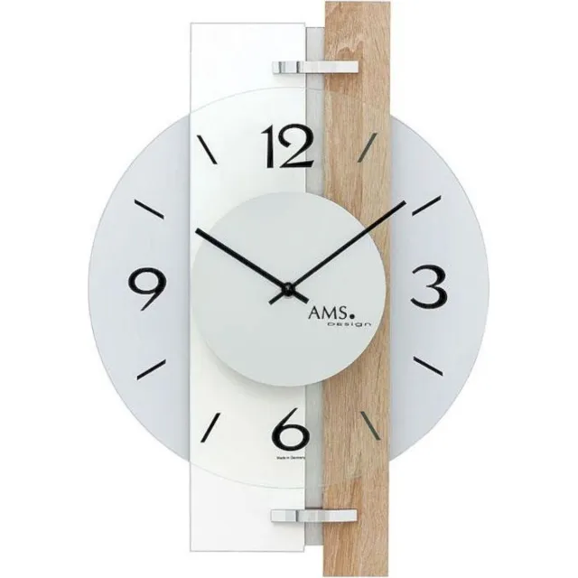 AMS Wandklok AMS - 9557 Bruin