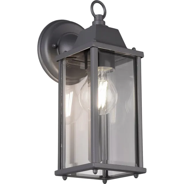 Trio OLONA - Wandlamp - Antraciet - excl. 1x E27 4 W - Wandmontage - Buitenverlichting - IP23
