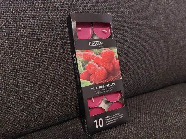 Gala Geurtheelichtjes Wilde Framboos - 10 stuks | Geurkaarsjes met Frambozengeur - Theelichtjes met Geur - Fruitig Rood