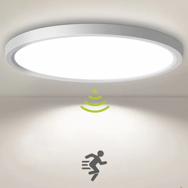 Oraymin LED Plafondlamp met Bewegingssensor 18W – 4000K – Ø23 cm Wit
