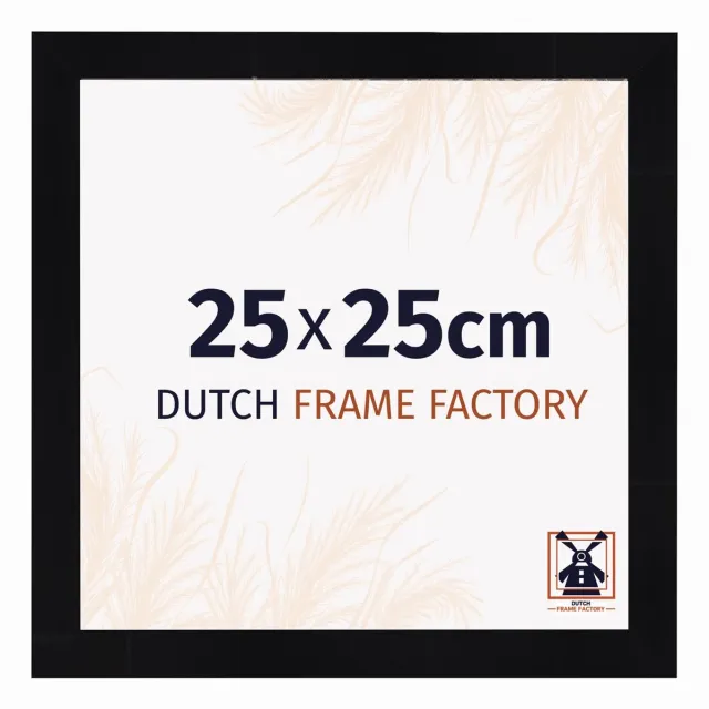 Dutch Frame Factory Fotolijst 25x25 cm - MDF - Zwart Hoogglans - Praag