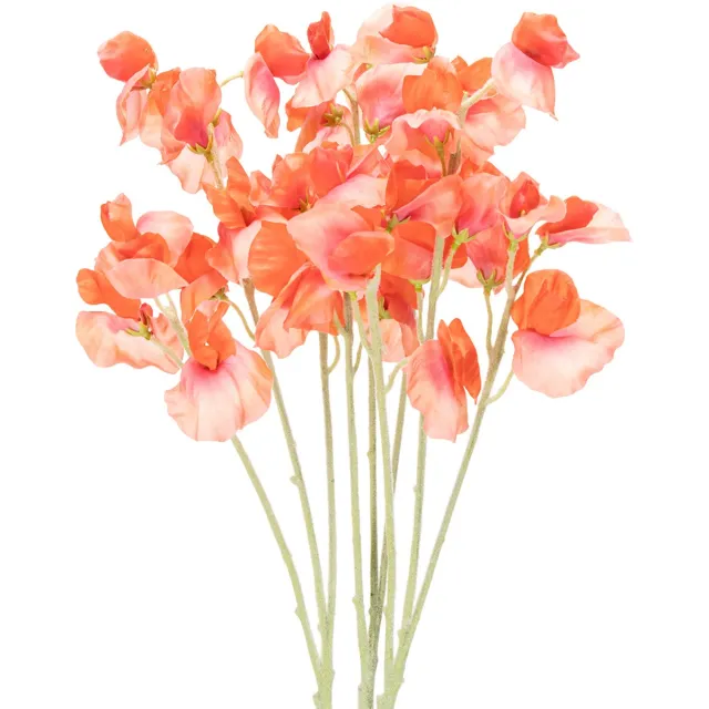 Viana Kunstmatige lathyrus tak, romantische decoratie voor woonkamer of badk roze