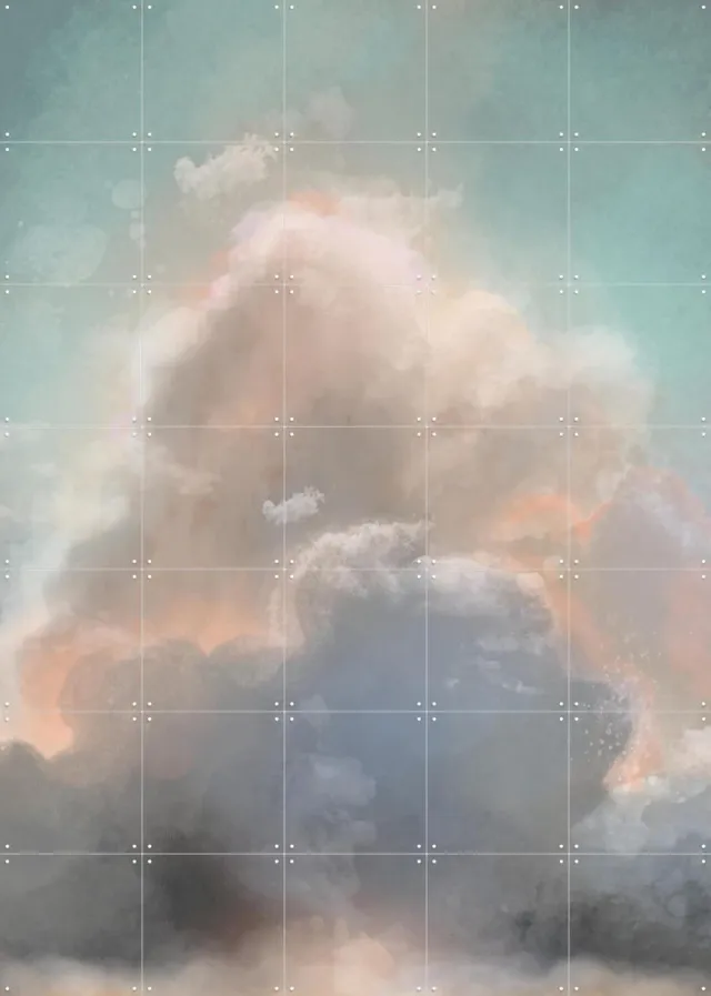 IXXI Sky, Esther Sepers - 100 x 140 cm - Grote wanddecoratie en posters - Illustraties, Natuur Lichte tinten