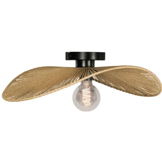 EGLO Siruela Plafondlamp - E27 - Ø 56 cm - Bruin|Zwart - Papier