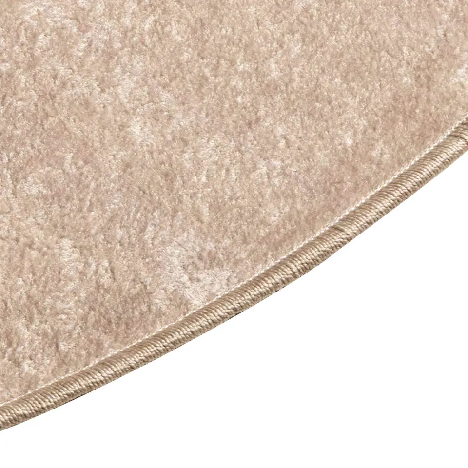vidaXL Vloerkleedloper MARSA Beige 120 x 120 cm Polyester en PVC, foto 3