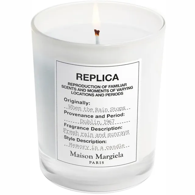 Maison Margiela Replica When The Rain Stops geurkaars - 165 g transparant