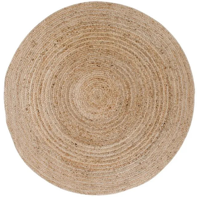 Nest of Nora Rond vloerkleed Auren - jute gevlochten - Natural boho Bruin