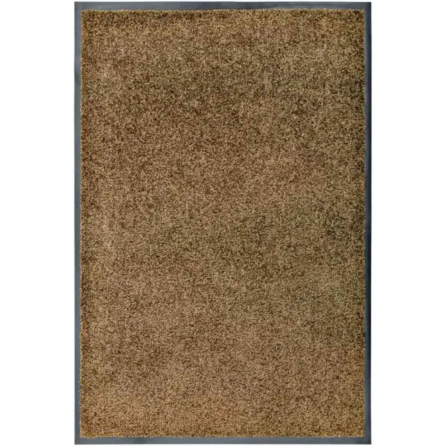 vidaXL Deurmat wasbaar 60x90 cm bruin