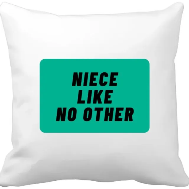 Akyol niece like no other Kussen hoes - Nicht - geweldige nicht - niemand anders - verjaardag - cadeau - kado - bedankje - geschenk - 40 bij 40 cm Multicolor
