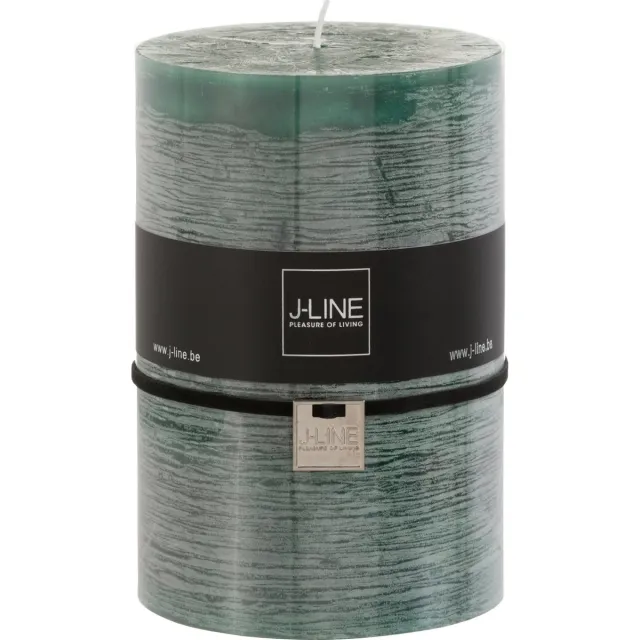 J-Line cilinderkaars - donkergroen - XL - 95U - 6 stuks