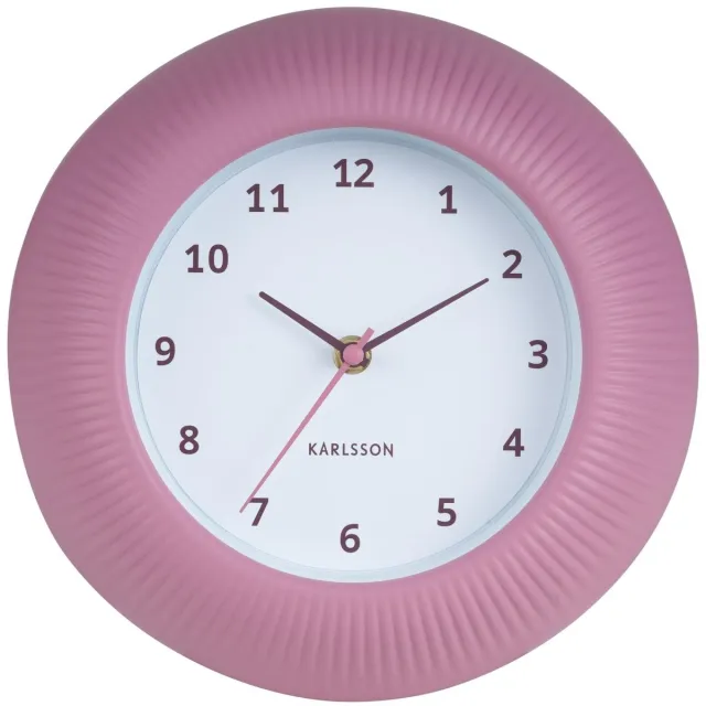 Karlsson Wandklok Tender Rib - Warmroze - Ø25cm - Wandklok Scandinavisch