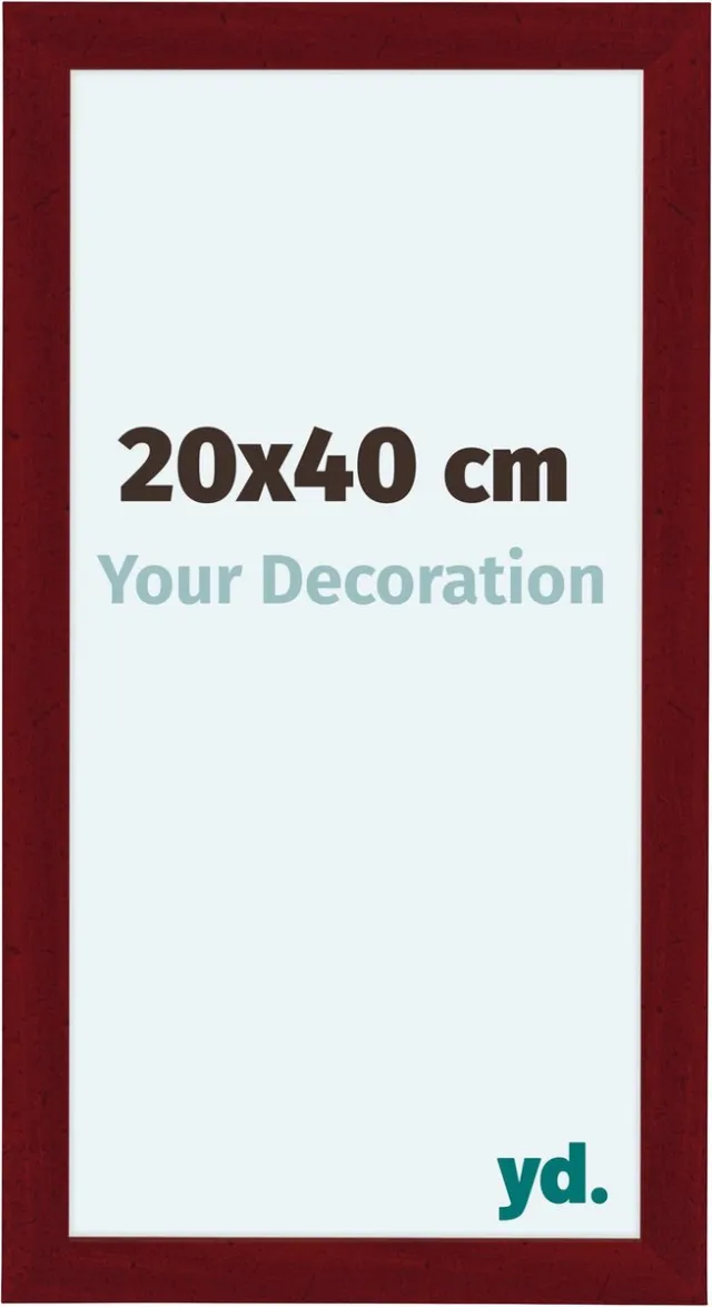 yd. Your Decoration - Fotolijst 20x40 cm - MDF - Wijnrood Geveegd - Como