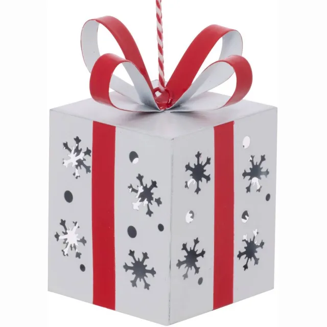 Feeric lights & Christmas Kerstboomversiering en metalen ster, 8 cm Blanc