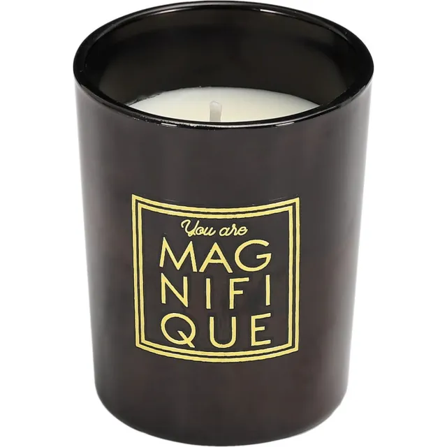 Bougies parfumée Geurkaars - set van 4 - in doos - h 5,8cm Zwart