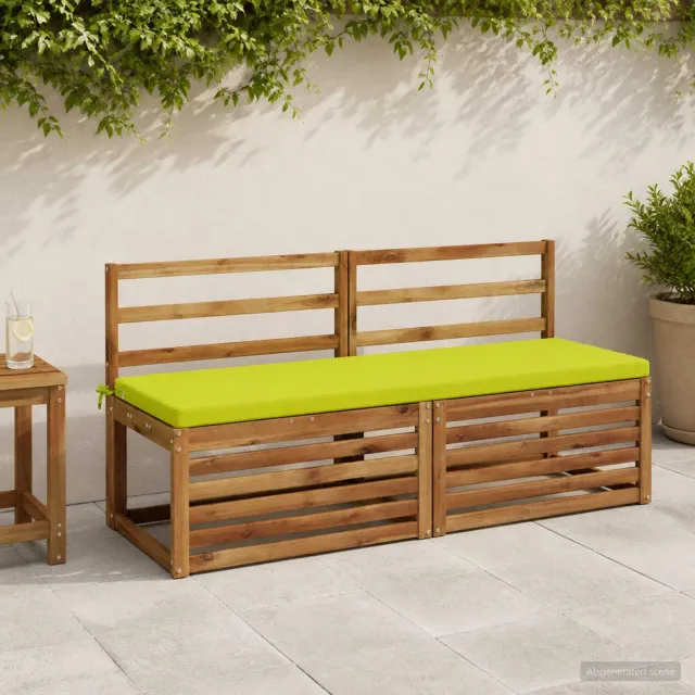 vidaXL Bankkussen SOEST 100% Polyester Helder groen 140 x 50 x 5 cm
