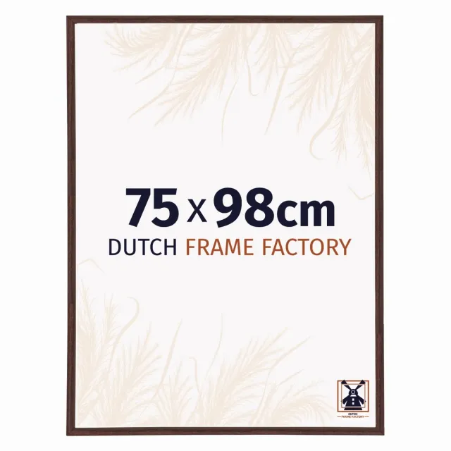 Dutch Frame Factory Fotolijst 75x98 cm - Kunststof - Bruin - Angers