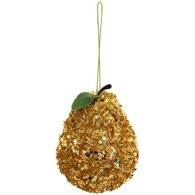 Feeric lights & Christmas Kerstbal met gouden pailletten, 9 cm Doré