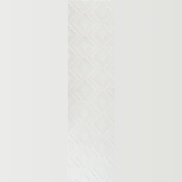 Beliani KEVIREL - Vloerkleed - Off-white - 80 x 300 cm - Jaquard Wit