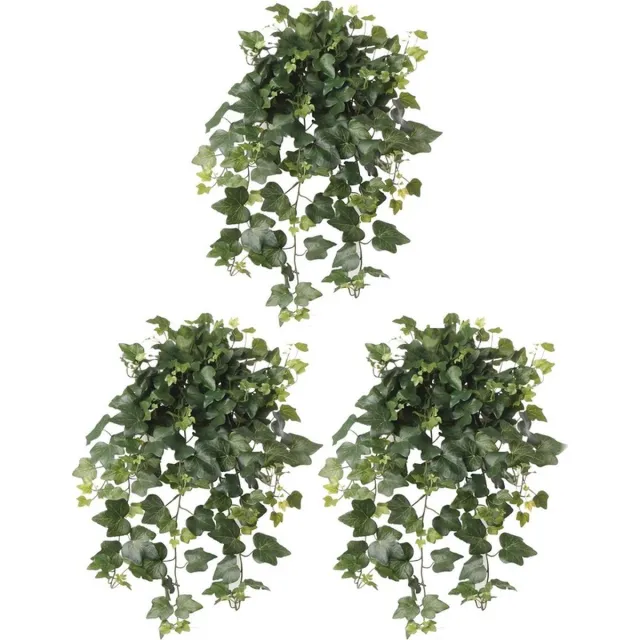 Shoppartners 3x Groene Hedera Helix/klimop kunstplant 65 cm voor buiten - UV kunstplanten/nepplanten - Weerbestendig