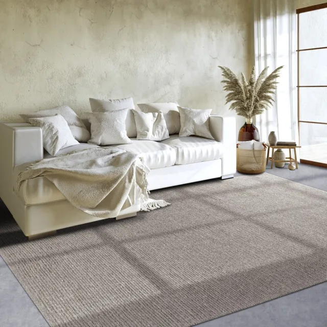 Villeroy & Boch Flycarpets Villeroy & Boch - Wol Vloerkleed - Francois - Linen / Beige / Grijs - 120x170 cm Taupe