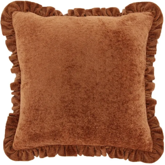 Unique Living Sierkussen Mindy - orange flame - 45x45cm Oranje