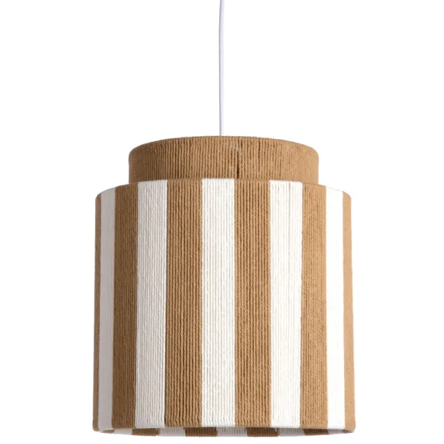 Leitmotiv Hanglamp Vienna Stripes - naturel/gebrokenwit Naturel, gebrokenwit