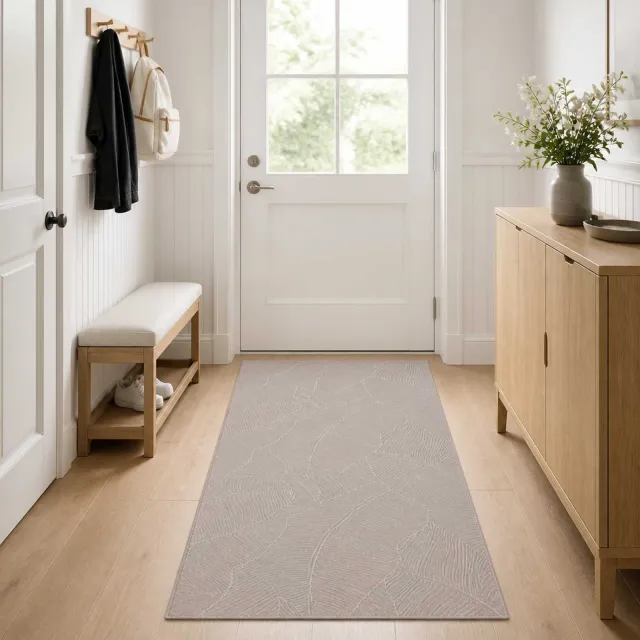 vidaXL Vloerkleed IZA Beige 200 x 280 cm 100% Polyester Laagpolig, foto 2