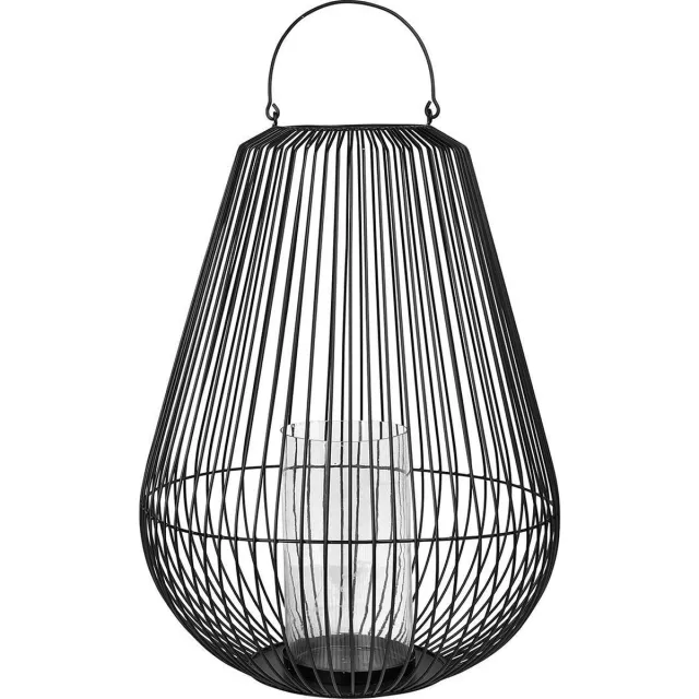 Blomus NIDEA windlicht / lantaarn zwart staal Ø53 cm (65759) Large