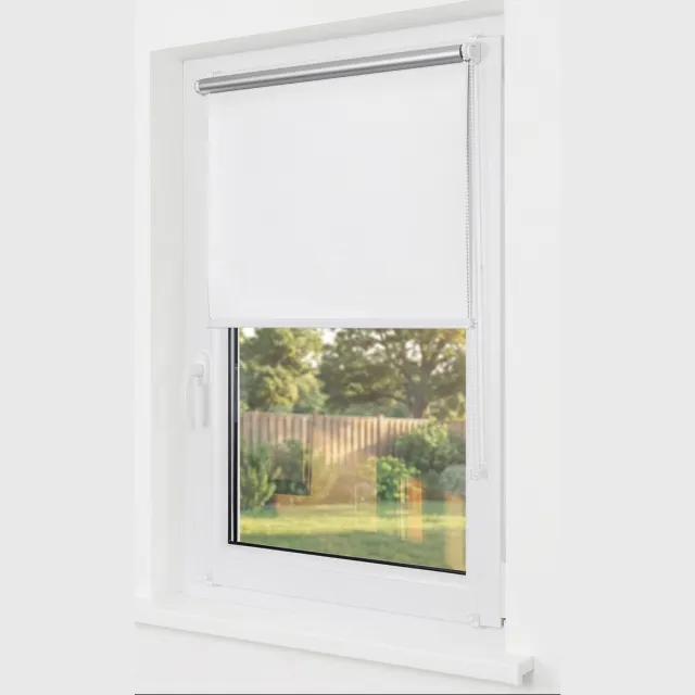 Estika Klemmfix thermo rolgordijn zonder boren 110x220 cm wit verduisterend
